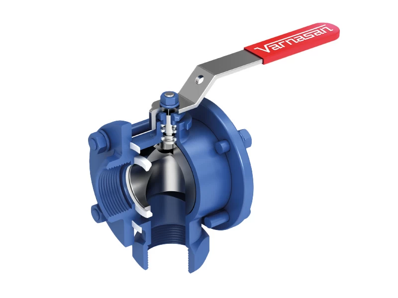 Threaded L Type 3 Way Carbon Steel Ball Valve