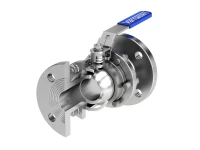 VI Series 3 Pieces Flanged Stainless Steel Ball Valve gallery image 1