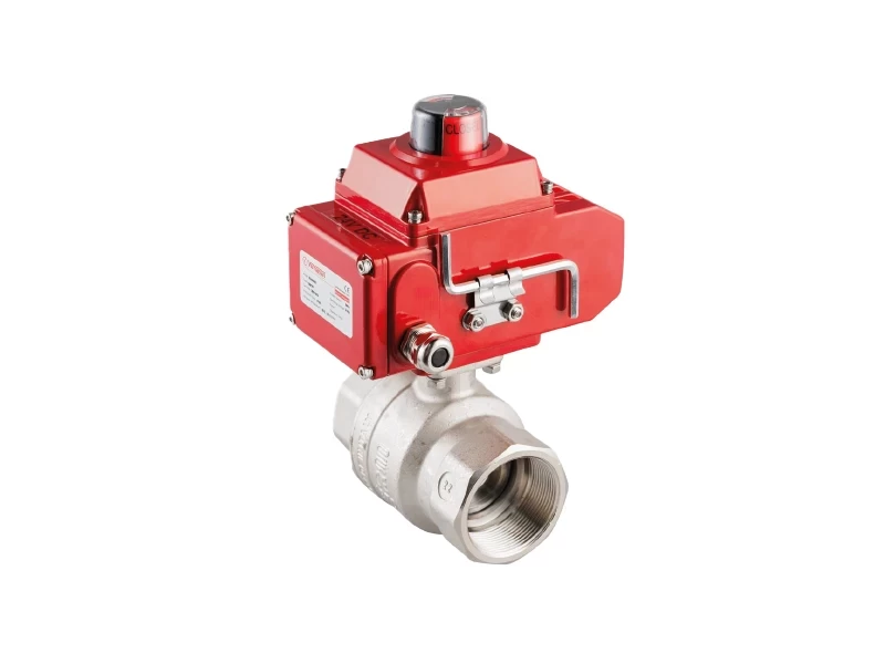 Electric Actuated Brass Ball Valve gallery image 1